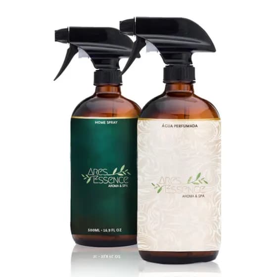 Home Spray + Água Perfumada 500ml Kit Ares