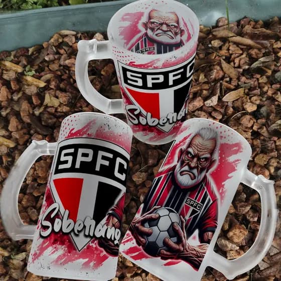 Arte Impressa para canecas de chopp c/tema TIMES DO BRASILEIRÃO c/10 imagens prontas para sublimar.