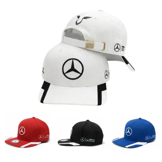 Boné Mercedes Benz Petronas Strapback Amg Strapback Unissex com Aba Reta