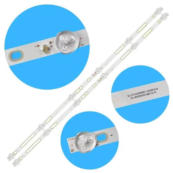 Kit 2 Barras De Led PARA TV Tl017 Tl022 Tl026 Tl042 Ptv32t10 Ptv32t10edp