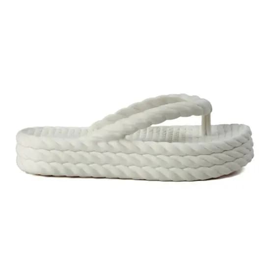 Chinelo Sandália Feminino Trançado Nuvem Plataforma Ortopédico 2313