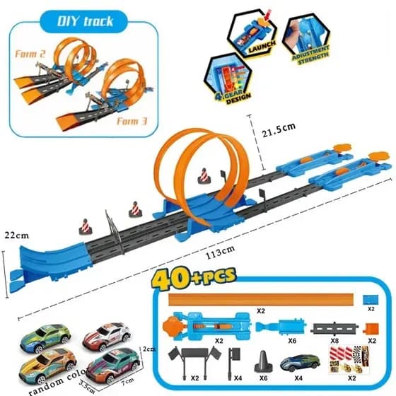 Pista de Carrinhos Brinquedo Infantil Corrida Lava Rápido