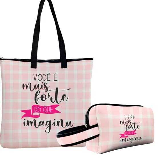 Kit Bolsa Tiracolo Super espaçosa+ Necessaire Plus Perfeita Para o Dia a Dia - ISOPRENE