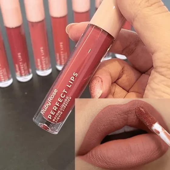 Batom Ruby Rose Perfect Lips | Batom matte Cartela INVERNO (Coloração Pessoal)
