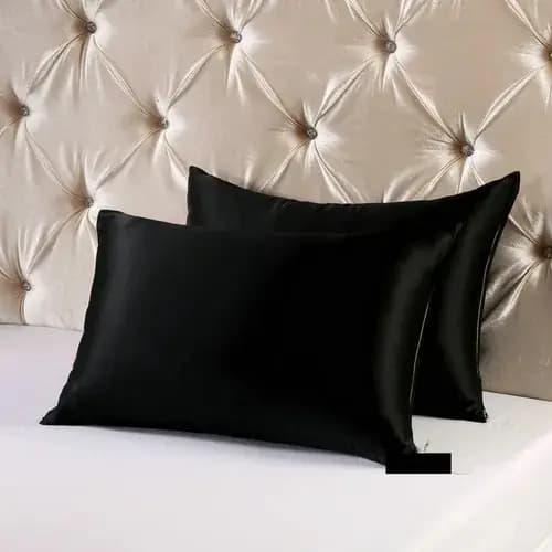kit 2 Fronha Cetim Anti Frizz Prata 0,70cm x 0,50cm Lindas Cores A Pronta Entrega