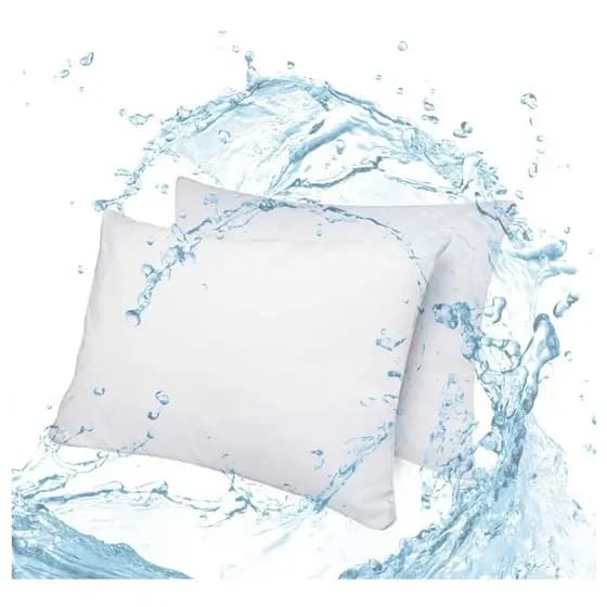 Kit Com 6 Fronhas Impermeável Anti - Ácaro Com Zíper - Capa de Travesseiro 70cm x 5cm