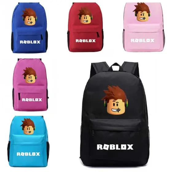 Mochila do Roblox Escolar De Costas Menino Trabalho Academia Universitária Bag Bolsa Preta Reforçada