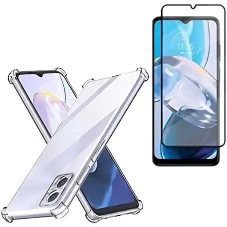 Kit Capa Anti Impacto + Película Vidro 3D P/ Moto G54