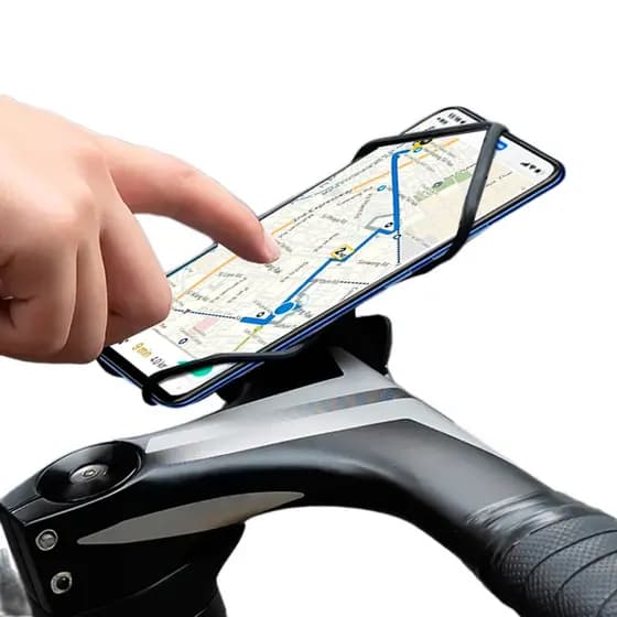 Suporte Universal De Moto Bicicleta Bike P/ Celular Silicone