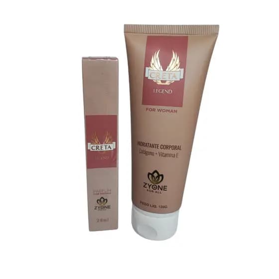 Kit Perfume Feminino Creta 28ml + Hidratante Feminino Zyone - Importado