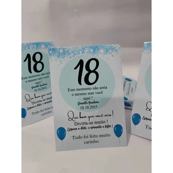 Plaquinha de agradecimento personalizada