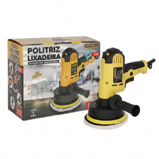 Politriz Lixadeira Automotiva Profissional 127v Alta Performance Acabamento Impecavel