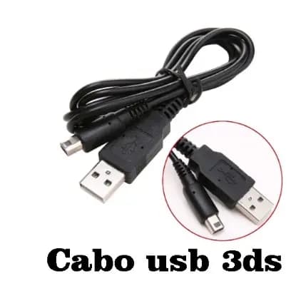 3ds cabo usb carregador old 3ds, new 3ds, 3ds xl, 2ds