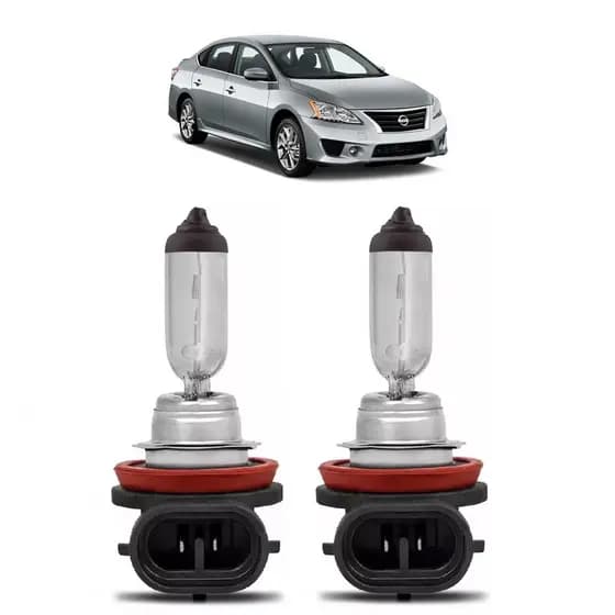 Par Lâmpada Original H11 Farol Milha Nissan Sentra