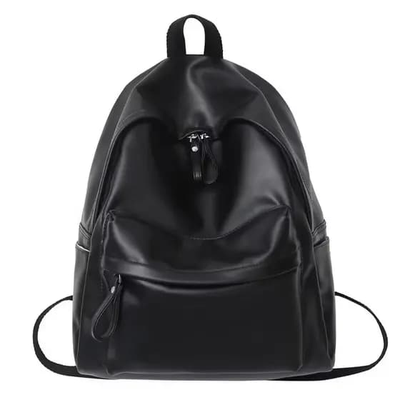 Mochila Simples de Grande Capacidade nootebook Escolar Texturizada em Couro PU(5015)