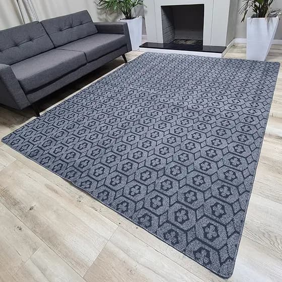 Tapete Carpete Sala Quarto Elegante Geométrico 1,00 X 1,50