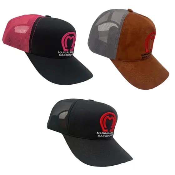 Bone Caubói Trucker Com Snapback Conjunto Com 3 Cores