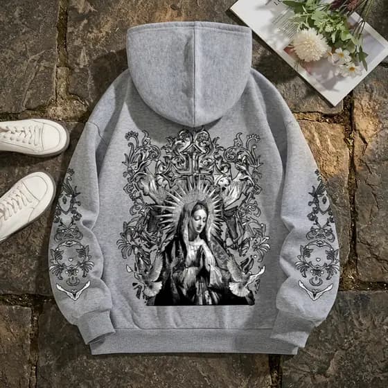 Moletom Blusa de Frio Santa Milagrosa Mae Santíssima Casaco Novo!