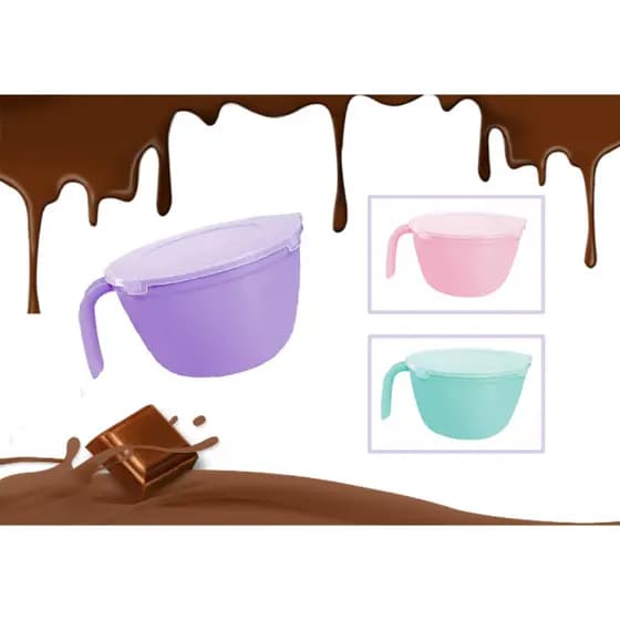 Tigela Derreter Chocolate com Tampa 1,5L Panelinha para microondas