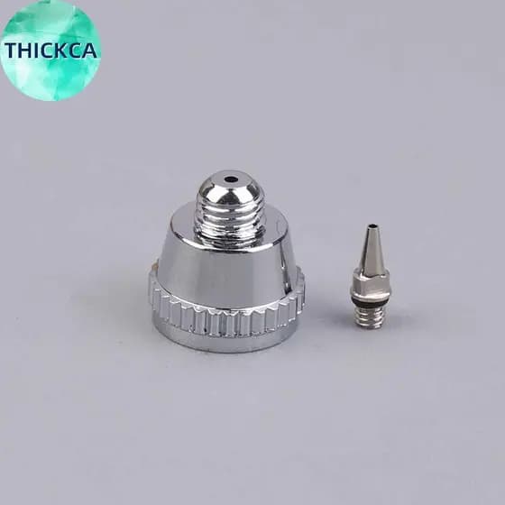 thickca 3/10 Peças Kit De Reposição De Aerógrafo Com Bico De 0.2/0.3/0.5 Mm , Agulha , Tampa De Chave Pequena br