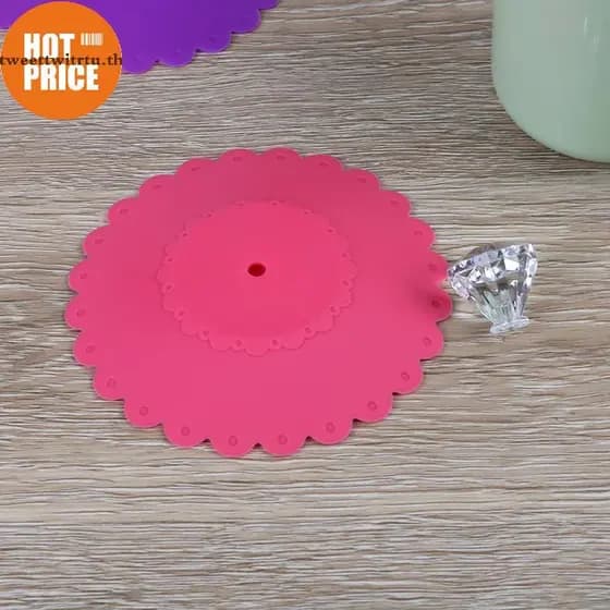 WEIYU 1 Peça De Silicone Anti-Poeira Vidro Diamante Copo Tampa Caneca De Café De Sucção BR