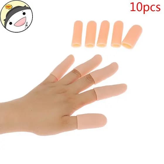 Maud 10 Pçs/set Tubo De Gel De Silicone Bandagem De Mão Protetor De Dedo Alívio Da Dor Tampa De Polegar Pt