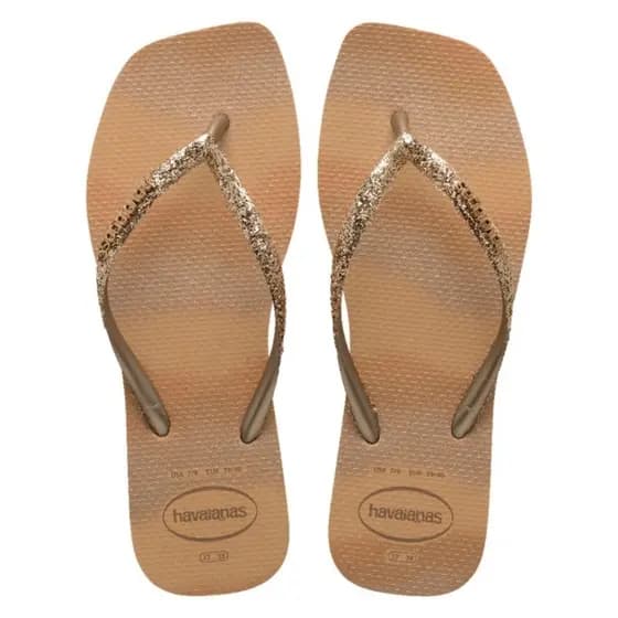 Chinelo Havaianas Square Glitter Party