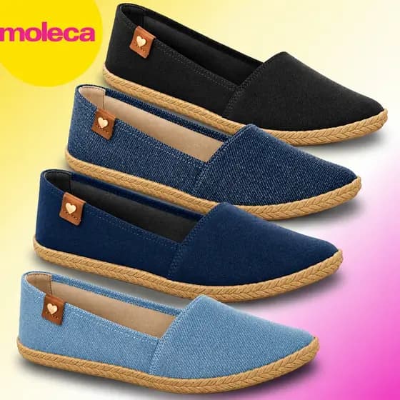 Sapatilha Alpargatas Moleca Feminina Macia, Leve e Confortável – Ref. 5287.210