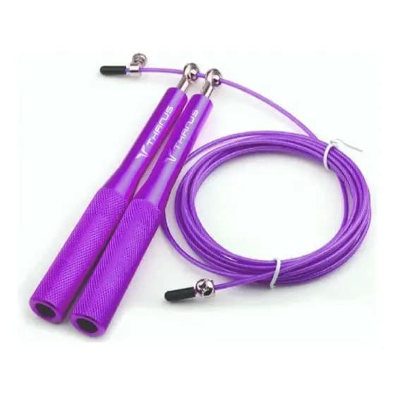 Corda De Pular Speed Rope Aço Alumínio Cross 3m Roxa