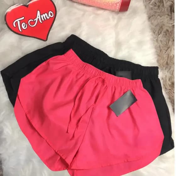 KIT 2 short tactel feminino casual saida de praia corrida shorts academia shortinho caminhada P ao EXG