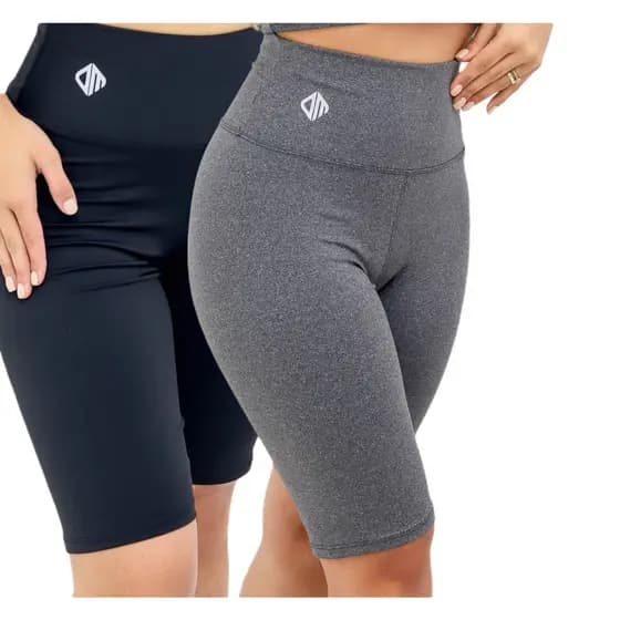 bermuda MD ciclista legging cintura alta feminina suplex com costura reforçada do P ao G3