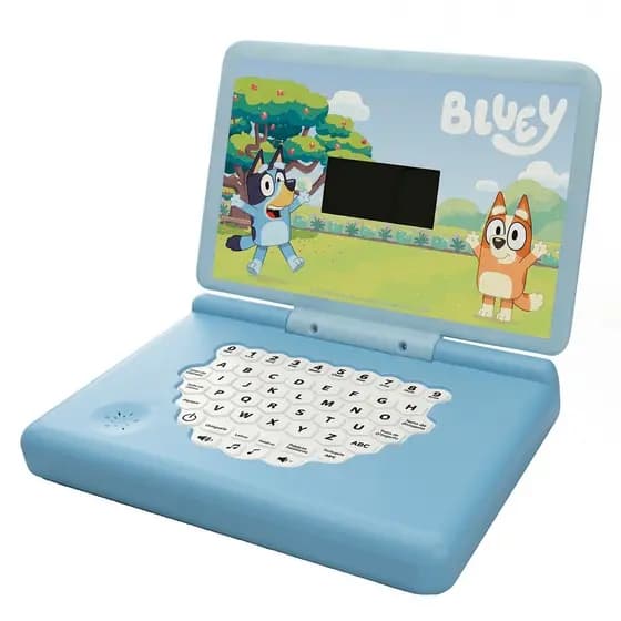 Laptop Infantil Bilíngue Bluey Educativo Inglês E Português Jogos Para Crianças Azul - Candide