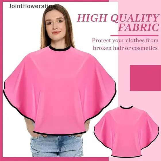 JTFF Capa De Corte De Cabelo De Barbeiro Reutilizável À Prova D'água Tingido Xale Ferramenta De Salão De Cabeleireiro Av