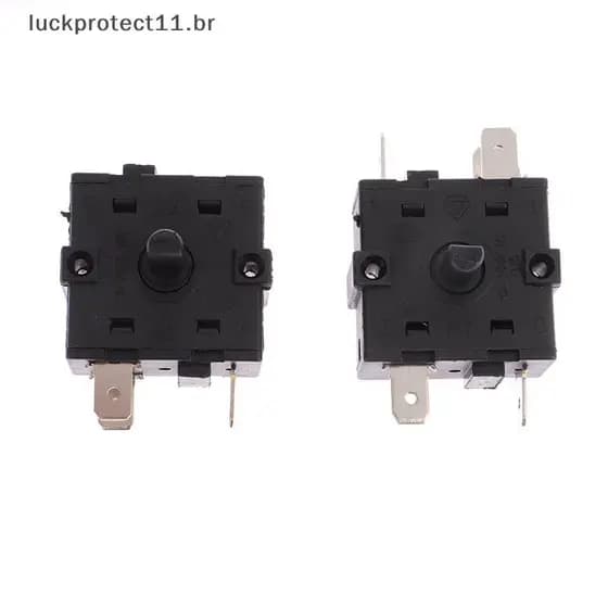 LTBR Interruptor Elétrico Do Botão De Engrenagem Aquecedor De Sala 3Pin 5Pin Rotativo Seletor 16A De Controle De Tempera