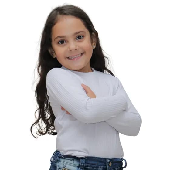 Kit 2 Blusas Femininas de Frio Inverno Manga Longa Ribana Canelada