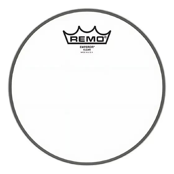Pele Remo Emperor Transparente 10" BE-0310-00 para Bateria