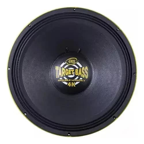 Alto Falante Woofer Eros E-18 Target Bass 4k 18 Pole 2000w Rms Target 4.0 paredão Racha de Som