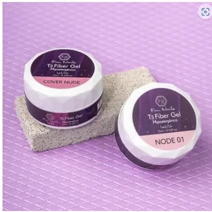 Gel T3 15ml ou 56ml Fan Nails Hipoalergênico Led Uv Para Unhas De Gel