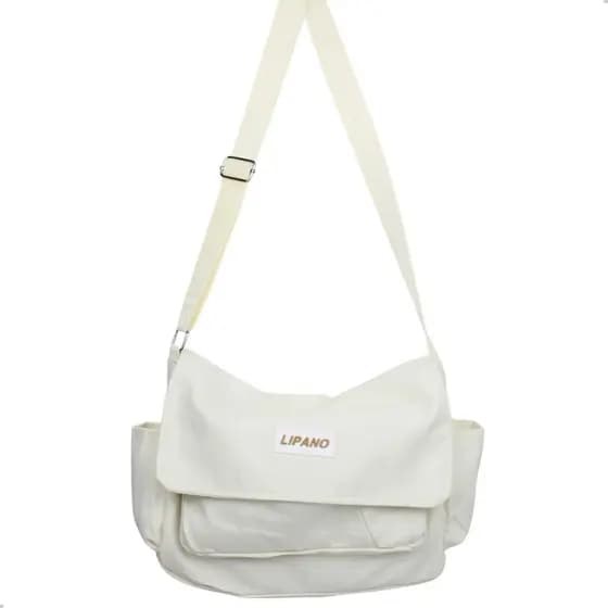 Bolsa Transversal Estilo Carteiro 4 Bolsos Com Alça
