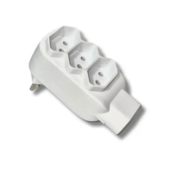 Plug Adaptador de Tomada SL6010 Benjamim com 4 Extensões 10A Bivolt