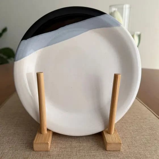 Jogo de 6 pratos de sobremesa em ceramica 19cm segunda linha