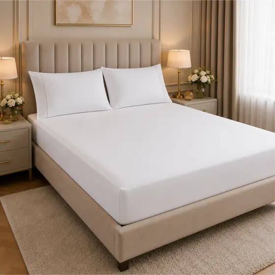 Jogo Roupa De Cama 3 Peças Micropercal 400 Fios Ponto Palito Cama Casal Solteiro Queen King e Berço
