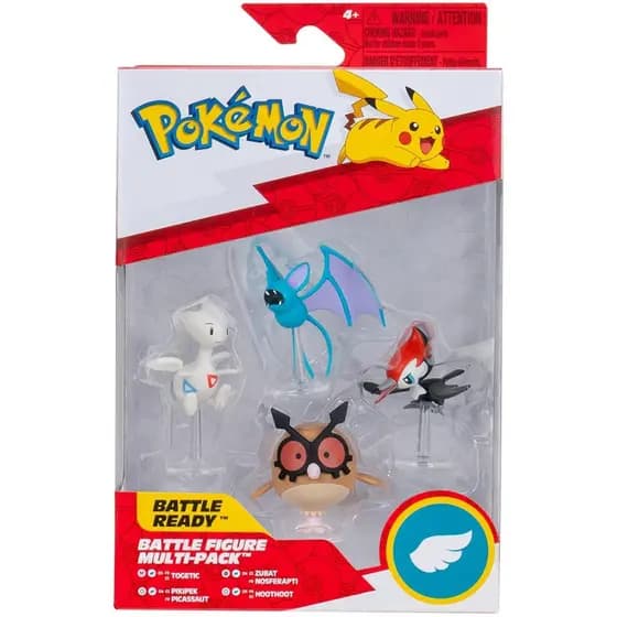 Pokemon Multipack 4 Figuras Battle Tipo Voador Jazwares