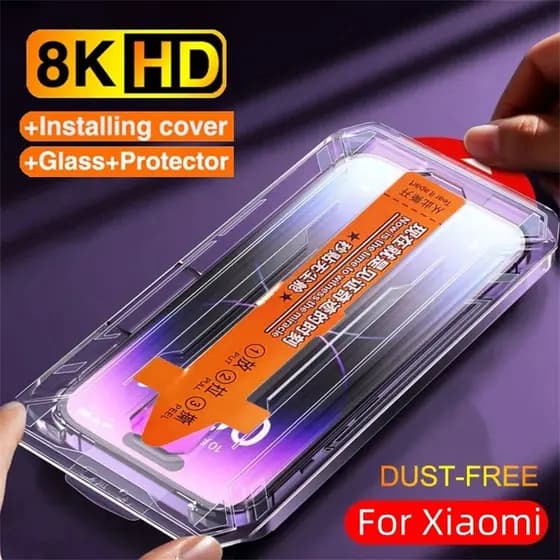 Película de vidro Fácil Instalação Transparente Para Para Xiaomi Redmi Note 8 7 15 15C 14C 13 12 12C 13C 10 Poco M3