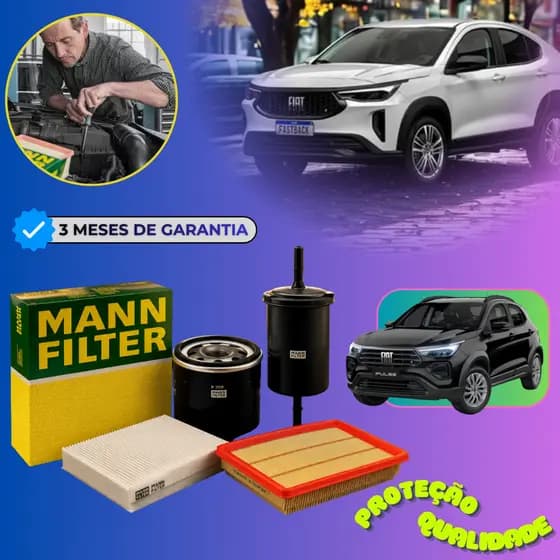 Kit Filtro Revisão Fiat Pulse / Fastback 1.0 12V Turbo 200 Flex (SP11079-4)