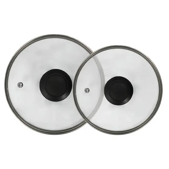 Jogo Tampas Vidro Avulsas Resistentes 30cm & 32cm Para Panelas Frigideira