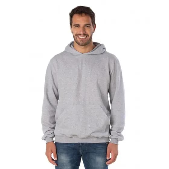 Moletom Canguru Masculino com Capuz Liso Básico Flanelado