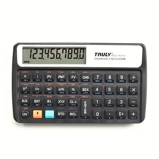 Calculadora Financeira Tr12c Truly Platinum Rpn Alg 120 Funções - Similar HP12C HP 12C