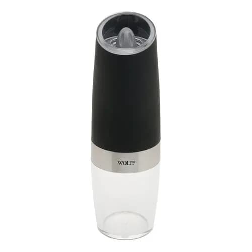 Moedor De Temperos Automático Em Inox Preto Gravity Wolff