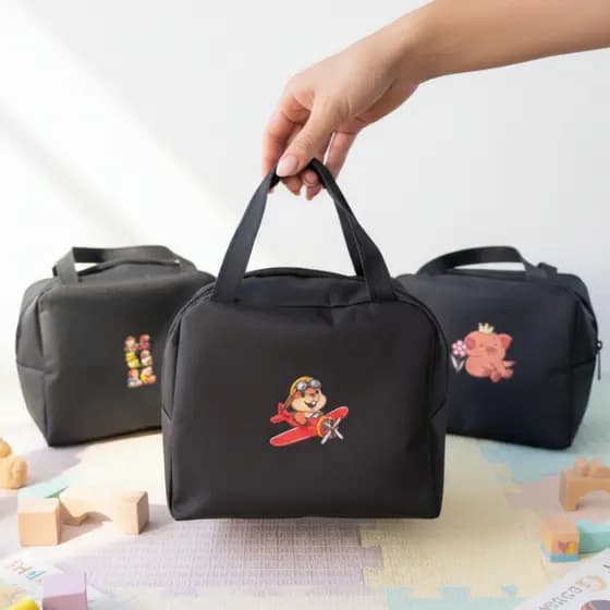 Bolsa Lancheira Capivara Fofa Infantil Unissex Alça de Mão Escolar